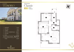 4 pokoje, apartament 78,00 m², parter, oferta nr VI.45.2. , Ogrody Tesoro, Gdynia, Pogórze, ul. Aleja Iberyjska