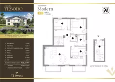 4 pokoje, apartament 106,00 m², piętro 1, oferta nr 9.2, Ogrody Tesoro - Apartamenty Modern, Gdynia, Pogórze, Suchy Dwór ul. Szkolna 24