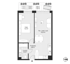 2 pokoje, mieszkanie 45,33 m², parter, oferta nr mieszkanie 6, Bytkowska 3.0, Katowice, Wełnowiec-Józefowiec, ul. Bytkowska