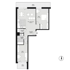 3 pokoje, mieszkanie 73,52 m², parter, oferta nr mieszkanie A04, Na Koszutce, Katowice, Śródmieście, Koszutka, ul. Słoneczna 1