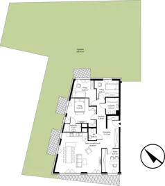 5 pokoi, mieszkanie 106,98 m², parter, oferta nr mieszkanie 2-3, Bytkowska 4.0, Katowice, Wełnowiec-Józefowiec, ul. Bytkowska