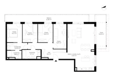 5 pokoi, mieszkanie 112,89 m², piętro 2, oferta nr B12-M16, Krzemienna, Katowice, Osiedle Paderewskiego-Muchowiec, Muchowiec, ul. Krzemienna