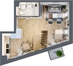 2 pokoje, mieszkanie 58,26 m², piętro 4, oferta nr F1-29, Na Koszutce II, Katowice, Śródmieście, Koszutka, ul. Słoneczna 1