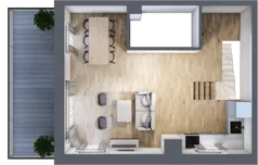 3 pokoje, mieszkanie 82,05 m², piętro 4, oferta nr F2-24, Na Koszutce II, Katowice, Śródmieście, Koszutka, ul. Słoneczna 1