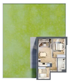 3 pokoje, mieszkanie 49,84 m², piętro 1, oferta nr B.12, Nowa Namiarkowa, Będzin, ul. Namiarkowa 15D