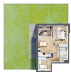 3 pokoje, mieszkanie 49,84 m², piętro 1, oferta nr B.12, Nowa Namiarkowa, Będzin, ul. Namiarkowa 15D