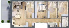 5 pokoi, mieszkanie 110,82 m², piętro 3, oferta nr C.24, Nowa Namiarkowa, Będzin, ul. Namiarkowa 15D