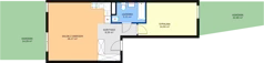 2 pokoje, mieszkanie 54,72 m², parter, oferta nr B0.8, Enklawa Bukowa II, Kraków, Podgórze, Rybitwy, ul. Bukowa 65 i 69