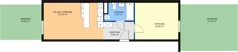 2 pokoje, mieszkanie 49,46 m², parter, oferta nr B0.3, Enklawa Bukowa II, Kraków, Podgórze, Rybitwy, ul. Bukowa 65 i 69