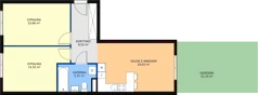 3 pokoje, mieszkanie 64,69 m², parter, oferta nr C0.12, Enklawa Bukowa II, Kraków, Podgórze, Rybitwy, ul. Bukowa 65 i 69