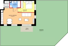 2 pokoje, mieszkanie 43,97 m², parter, oferta nr 9, Mikusińskiego 25, Katowice, Wełnowiec-Józefowiec, Wełnowiec, ul. Jana Mikusińskiego 25