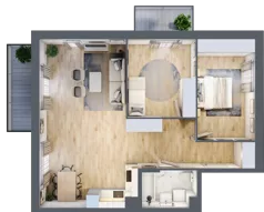 3 pokoje, mieszkanie 71,14 m², piętro 1, oferta nr mieszkanie 13, Mikusińskiego 25, Katowice, Wełnowiec-Józefowiec, Wełnowiec, ul. Jana Mikusińskiego 25