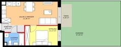 2 pokoje, mieszkanie 40,45 m², parter, oferta nr 10, Mikusińskiego 25, Katowice, Wełnowiec-Józefowiec, Wełnowiec, ul. Jana Mikusińskiego 25