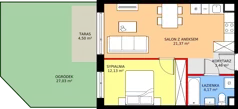 2 pokoje, mieszkanie 41,13 m², parter, oferta nr 116, Mikusińskiego 25, Katowice, Wełnowiec-Józefowiec, Wełnowiec, ul. Jana Mikusińskiego 25