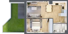 2 pokoje, mieszkanie 41,14 m², parter, oferta nr mieszkanie 75, Mikusińskiego 25, Katowice, Wełnowiec-Józefowiec, Wełnowiec, ul. Jana Mikusińskiego 25