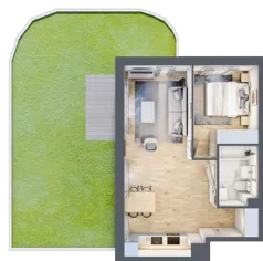 2 pokoje, mieszkanie 43,97 m², parter, oferta nr mieszkanie 8, Mikusińskiego 25, Katowice, Wełnowiec-Józefowiec, Wełnowiec, ul. Jana Mikusińskiego 25
