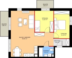 3 pokoje, mieszkanie 71,14 m², piętro 2, oferta nr 27, Mikusińskiego 25, Katowice, Wełnowiec-Józefowiec, Wełnowiec, ul. Jana Mikusińskiego 25
