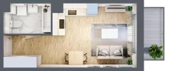 1 pokój, mieszkanie 25,24 m², piętro 1, oferta nr mieszkanie 123, Mikusińskiego 25, Katowice, Wełnowiec-Józefowiec, Wełnowiec, ul. Jana Mikusińskiego 25
