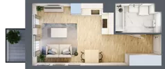 1 pokój, mieszkanie 25,24 m², piętro 2, oferta nr mieszkanie 137, Mikusińskiego 25, Katowice, Wełnowiec-Józefowiec, Wełnowiec, ul. Jana Mikusińskiego 25