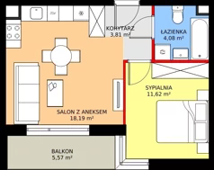 2 pokoje, mieszkanie 37,70 m², piętro 4, oferta nr 66, Mikusińskiego 25, Katowice, Wełnowiec-Józefowiec, Wełnowiec, ul. Jana Mikusińskiego 25