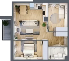 3 pokoje, mieszkanie 55,08 m², piętro 2, oferta nr mieszkanie 85, Mikusińskiego 25, Katowice, Wełnowiec-Józefowiec, Wełnowiec, ul. Jana Mikusińskiego 25
