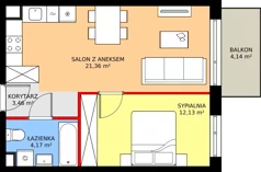 2 pokoje, mieszkanie 41,12 m², piętro 3, oferta nr 144, Mikusińskiego 25, Katowice, Wełnowiec-Józefowiec, Wełnowiec, ul. Jana Mikusińskiego 25