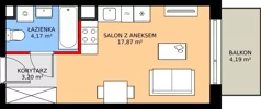 1 pokój, mieszkanie 25,24 m², piętro 3, oferta nr 145, Mikusińskiego 25, Katowice, Wełnowiec-Józefowiec, Wełnowiec, ul. Jana Mikusińskiego 25