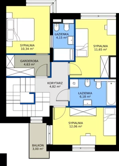 4 pokoje, mieszkanie 160,34 m², oferta nr 6A-6A, Krzemienna, Katowice, Osiedle Paderewskiego-Muchowiec, Muchowiec, ul. Krzemienna