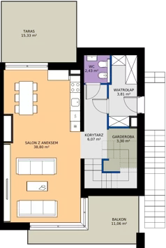 4 pokoje, mieszkanie 160,34 m², oferta nr 6B-6B, Krzemienna, Katowice, Osiedle Paderewskiego-Muchowiec, Muchowiec, ul. Krzemienna