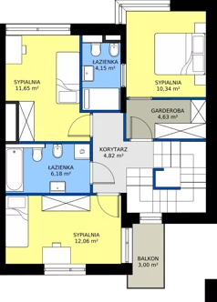 4 pokoje, mieszkanie 160,34 m², oferta nr 6B-6B, Krzemienna, Katowice, Osiedle Paderewskiego-Muchowiec, Muchowiec, ul. Krzemienna