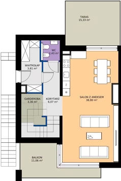 4 pokoje, mieszkanie 160,34 m², oferta nr 8A-8A, Krzemienna, Katowice, Osiedle Paderewskiego-Muchowiec, Muchowiec, ul. Krzemienna