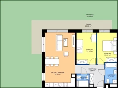 2 pokoje, mieszkanie 38,20 m², parter, oferta nr B11-M11, Krzemienna, Katowice, Osiedle Paderewskiego-Muchowiec, Muchowiec, ul. Krzemienna