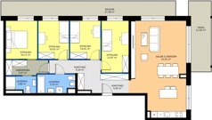 5 pokoi, mieszkanie 112,89 m², piętro 2, oferta nr B12-M16, Krzemienna, Katowice, Osiedle Paderewskiego-Muchowiec, Muchowiec, ul. Krzemienna