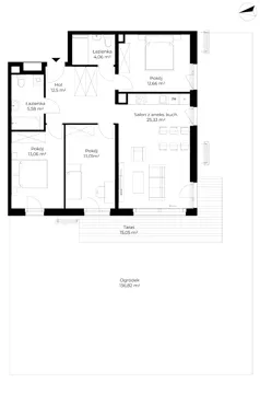 4 pokoje, mieszkanie 86,20 m², parter, oferta nr B11-M04, Krzemienna, Katowice, Osiedle Paderewskiego-Muchowiec, Muchowiec, ul. Krzemienna