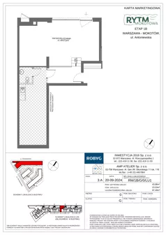 Lokal użytkowy 67,49 m², oferta nr RM/1B/G/0/LU1, Rytm Mokotowa - lokale usługowe, Warszawa, Mokotów, Augustówka, ul. Antoniewska / Piramowicza