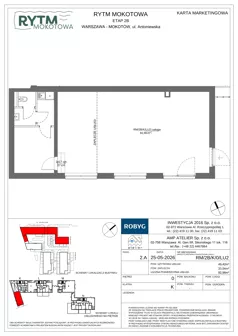 Lokal użytkowy 82,96 m², oferta nr RM/2B/K/0/LU2, Rytm Mokotowa - lokale usługowe, Warszawa, Mokotów, Augustówka, ul. Antoniewska / Piramowicza