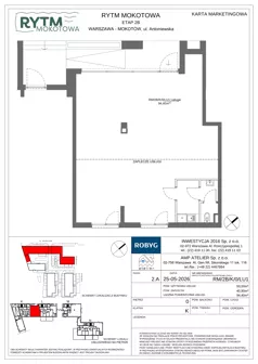 Lokal użytkowy 94,40 m², oferta nr RM/2B/K/0/LU1, Rytm Mokotowa - lokale usługowe, Warszawa, Mokotów, Augustówka, ul. Antoniewska / Piramowicza