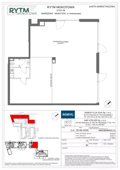 Lokal użytkowy 131,56 m², oferta nr RM/2B/M/0/LU1, Rytm Mokotowa - lokale usługowe, Warszawa, Mokotów, Augustówka, ul. Antoniewska / Piramowicza