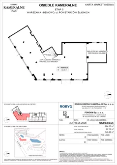 Lokal użytkowy 346,49 m², oferta nr OK5/E/0/LU5, Osiedle Kameralne - lokale usługowe, Warszawa, Bemowo, Jelonki Południowe, ul. Powstańców Śląskich / Połczyńska