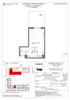 1 pokój, mieszkanie 31,90 m², parter, oferta nr TR/C/0/2, Trzemeska Prime Residence, Wrocław, Stare Miasto, ul. Trzemeska