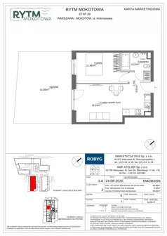 2 pokoje, mieszkanie 38,68 m², parter, oferta nr RM/2B/I/0/6, Rytm Mokotowa 2B, Warszawa, Mokotów, Augustówka, ul. Antoniewska/Kaloryczna