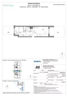 2 pokoje, mieszkanie 46,74 m², parter, oferta nr KR5/F/0/1, Apartamenty Krakowska 5, Wrocław, Przedmieście Oławskie, Krzyki, ul. Krakowska