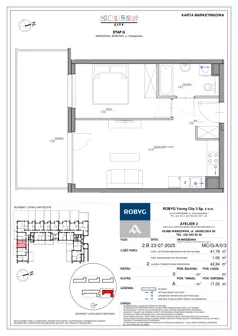 2 pokoje, mieszkanie 41,78 m², parter, oferta nr MC/G/A/0/3, Modern City etap G, Warszawa, Bemowo, Chrzanów, ul. Szeligowska
