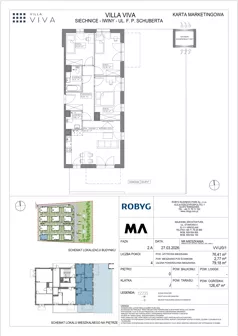 4 pokoje, mieszkanie 76,41 m², parter, oferta nr VV/J/0/1, Villa Viva, Wrocław, Jagodno, Fabryczna, ul. Schuberta