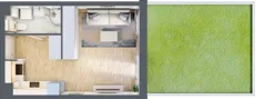 1 pokój, mieszkanie 28,68 m², parter, oferta nr PPO/W/A/0/2, Port Popowice, Wrocław, Pilczyce-Kozanów-Popowice Północne, Popowice, ul. Białowieska