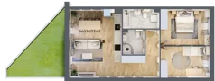3 pokoje, mieszkanie 67,42 m², parter, oferta nr PPO/W/B/0/3, Port Popowice, Wrocław, Pilczyce-Kozanów-Popowice Północne, Popowice, ul. Białowieska