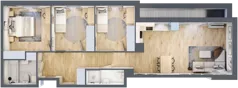 4 pokoje, mieszkanie 83,83 m², piętro 1, oferta nr SU1/B/1/1, Sady Ursynów 1, Warszawa, Ursynów, Wyczółki, ul. Koprowskiego / Pieskowa Skała
