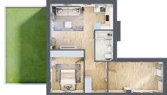 3 pokoje, mieszkanie 65,28 m², parter, oferta nr RM/1B/K/0/3, Rytm Mokotowa 1B, Warszawa, Mokotów, Augustówka, ul. Antoniewska / Piramowicza