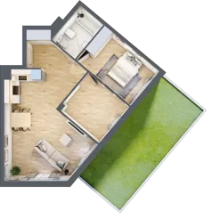 3 pokoje, mieszkanie 64,29 m², parter, oferta nr RM/1B/L/0/3, Rytm Mokotowa 1B, Warszawa, Mokotów, Augustówka, ul. Antoniewska / Piramowicza