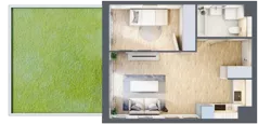 2 pokoje, mieszkanie 38,58 m², parter, oferta nr MC/I/C/0/2, Modern City etap I, Warszawa, Bemowo, Chrzanów, ul. Szeligowska